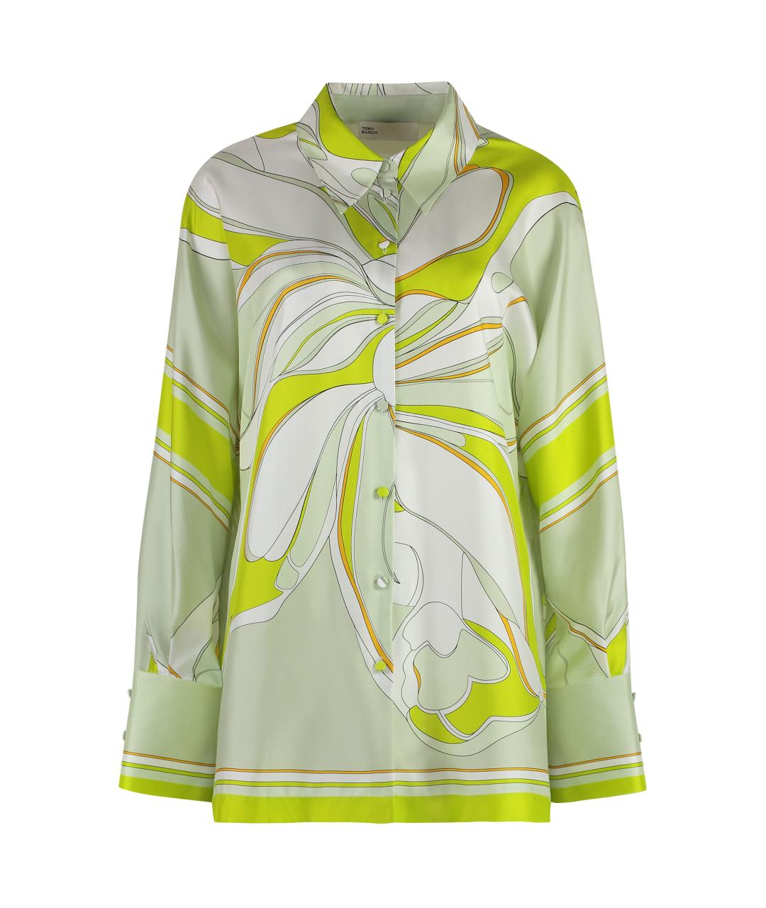 TORY BURCH Мульти шелковая рубашка, фото 1