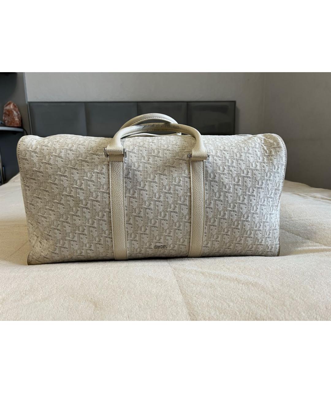 CHRISTIAN DIOR Бежевая дорожная/спортивная сумка, фото 8