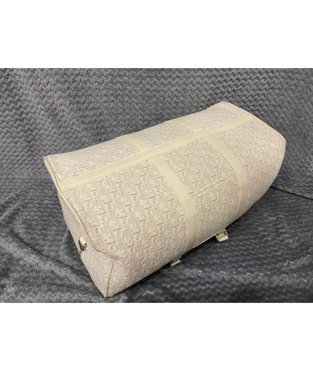 CHRISTIAN DIOR Бежевая дорожная/спортивная сумка, фото 7