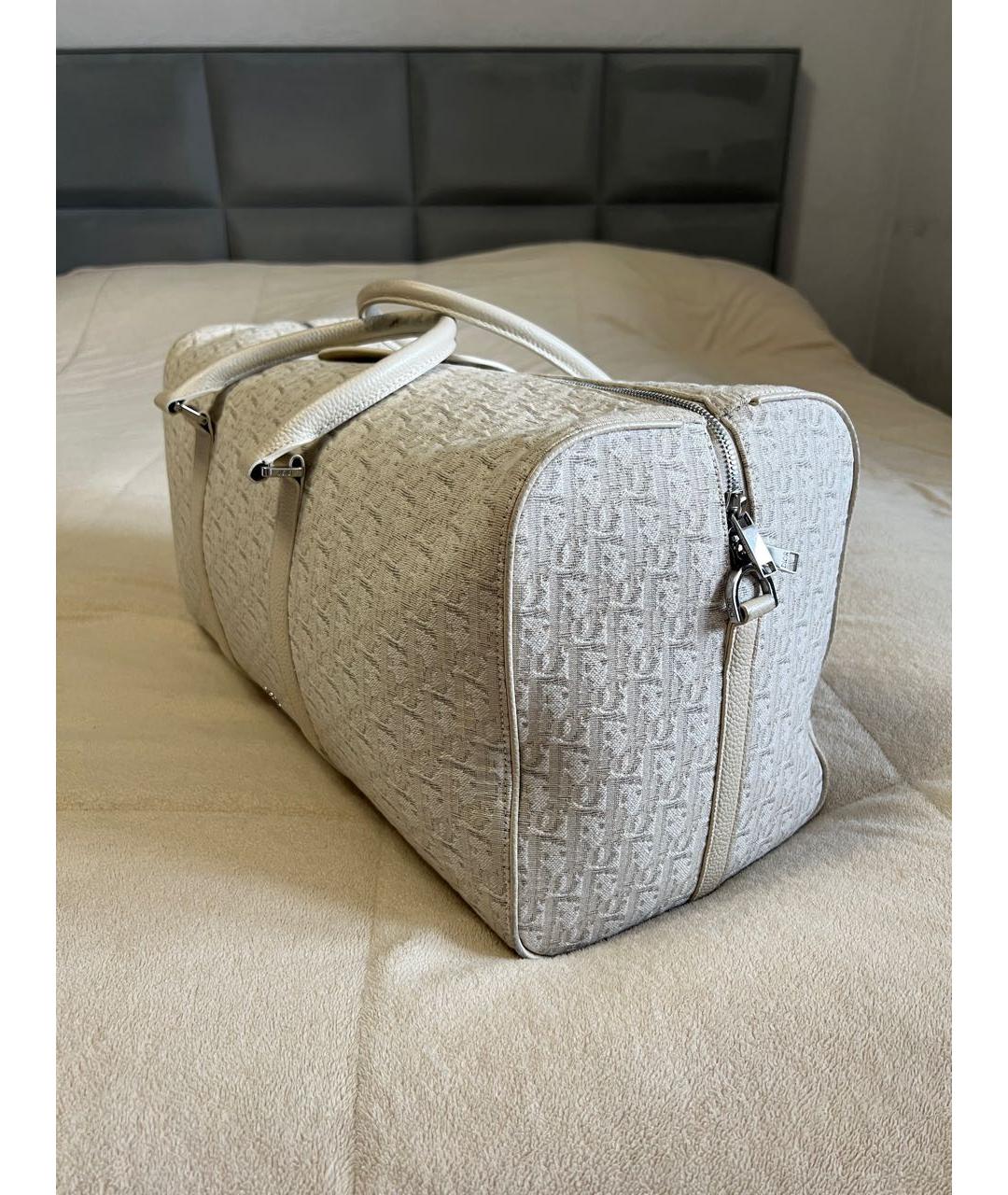 CHRISTIAN DIOR Бежевая дорожная/спортивная сумка, фото 2