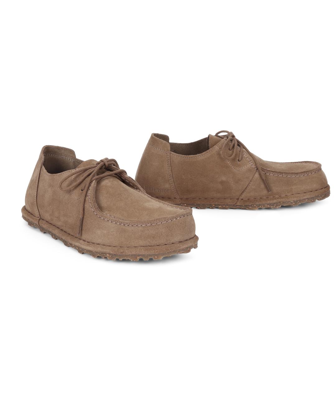 BIRKENSTOCK Коричневые замшевые брогги и оксфорды, фото 3