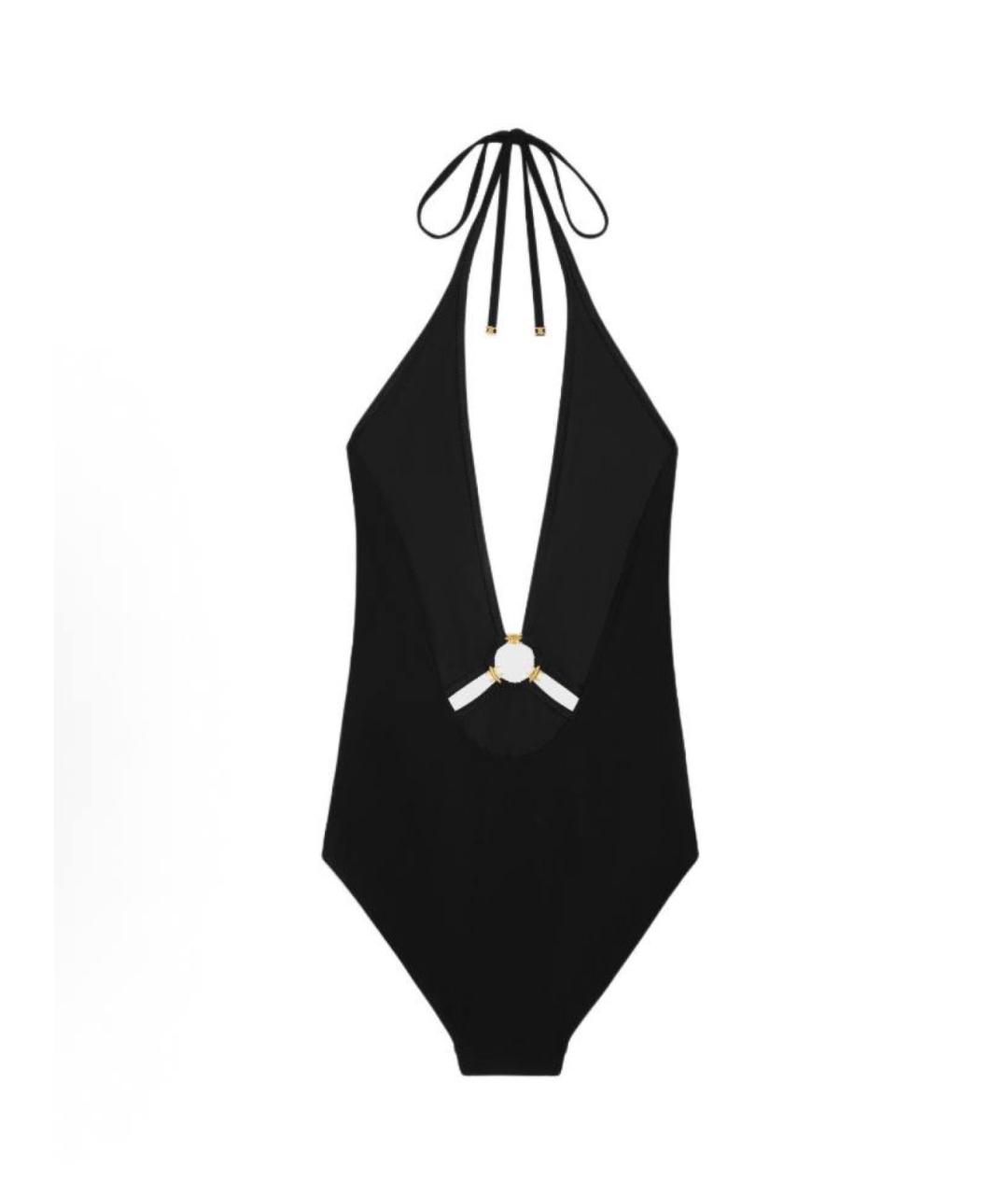 CELINE Черный полиамидовый купальник, фото 3