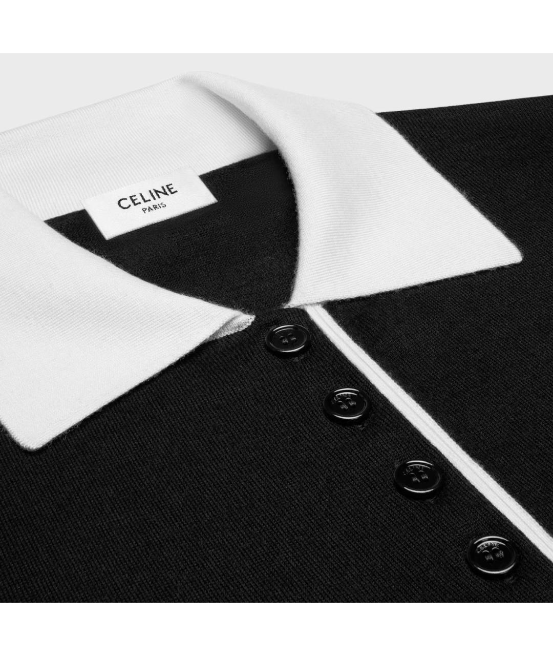 CELINE Черный кашемировый джемпер / свитер, фото 3