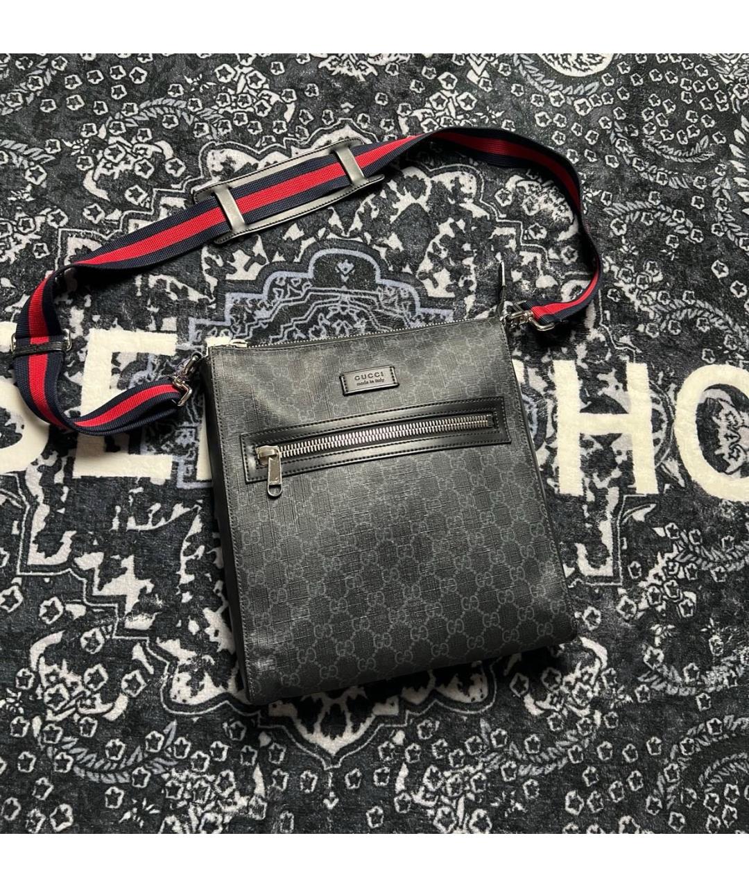 GUCCI Черная барсетка, фото 2