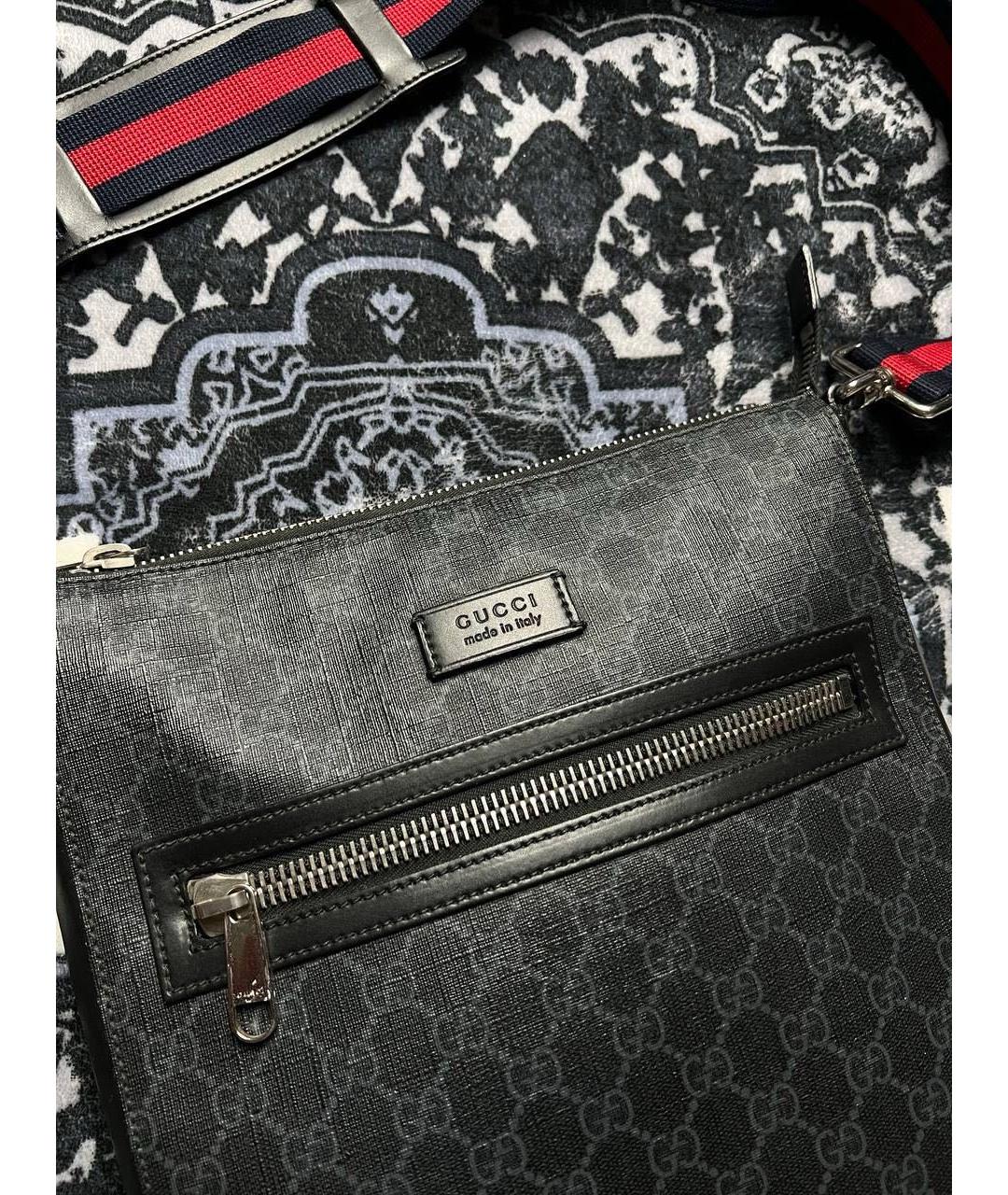 GUCCI Черная барсетка, фото 3