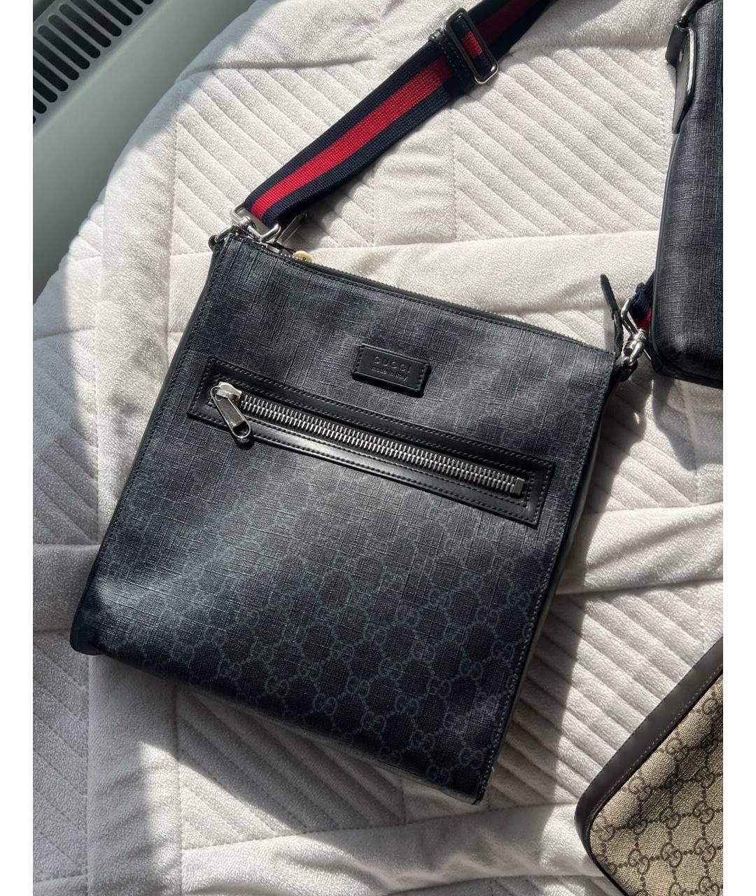 GUCCI Черная барсетка, фото 7