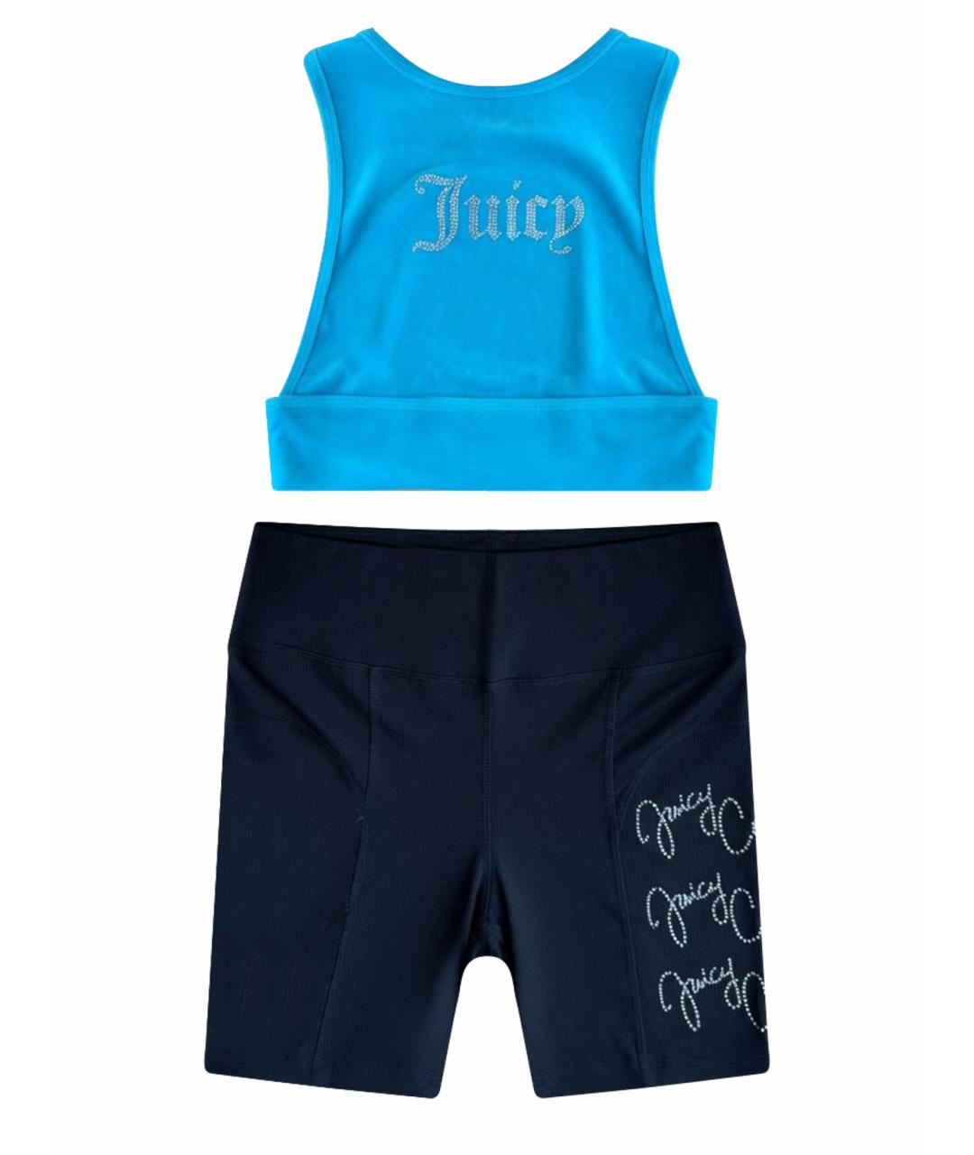 JUICY COUTURE Мульти хлопковые спортивные брюки и шорты, фото 1