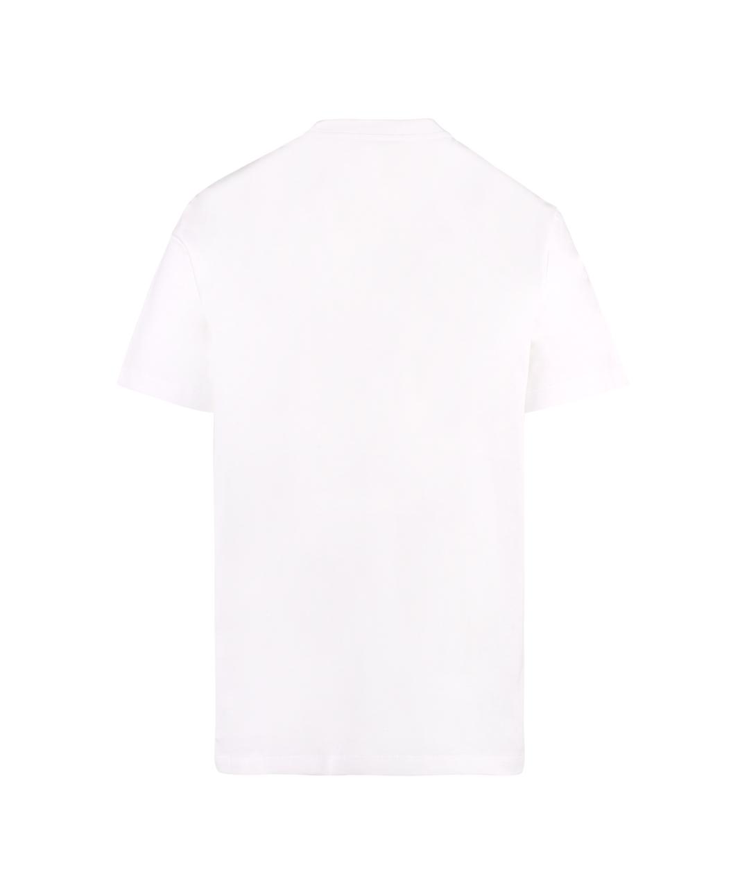 VERSACE Белая хлопковая футболка, фото 2