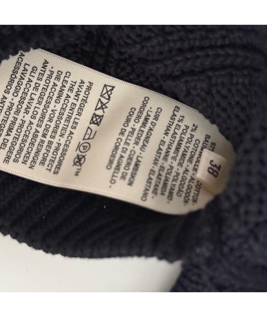 HERMES Черная хлопковая майка, фото 4