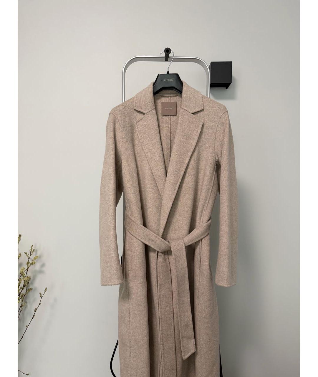 12 STOREEZ Бежевое кашемировое пальто, фото 4