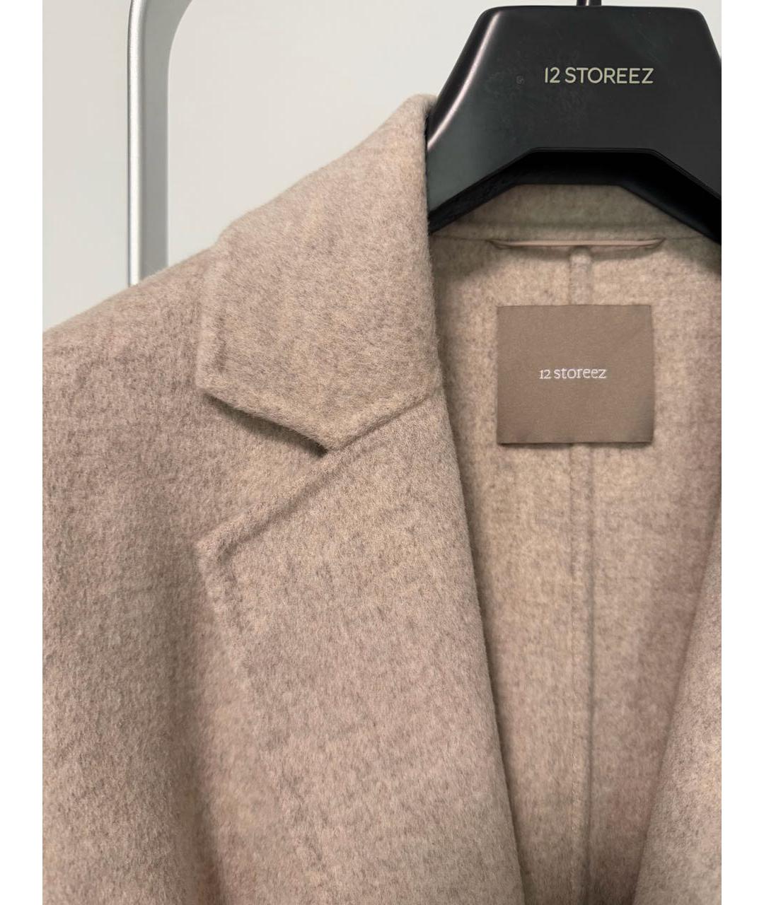 12 STOREEZ Бежевое кашемировое пальто, фото 3