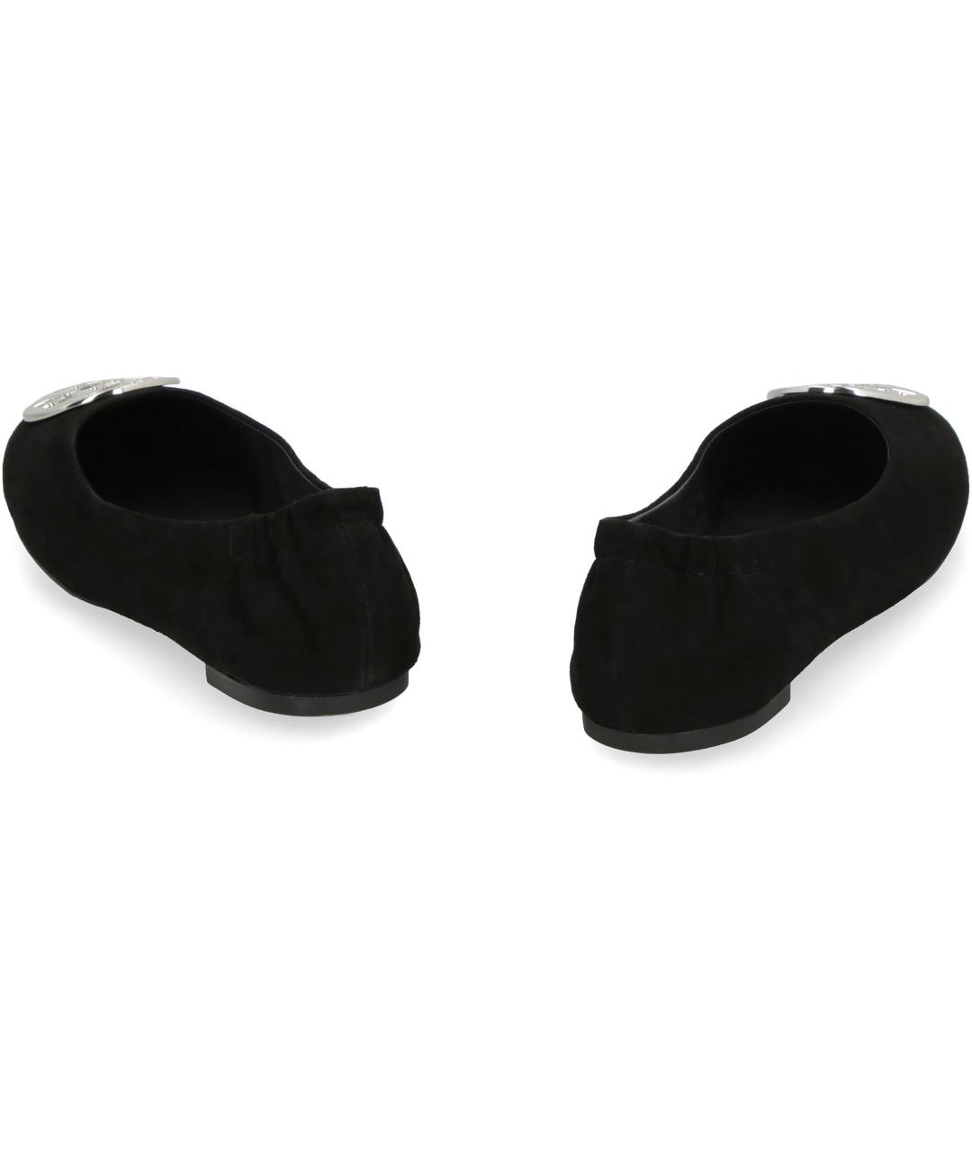 TORY BURCH Черные кожаные балетки, фото 4