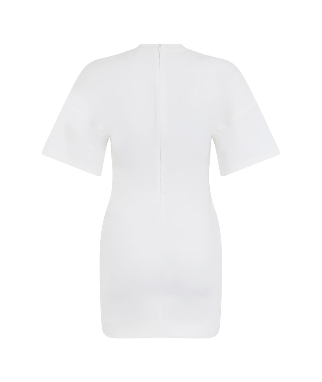 ALEXANDER WANG Белое хлопковое повседневное платье, фото 2