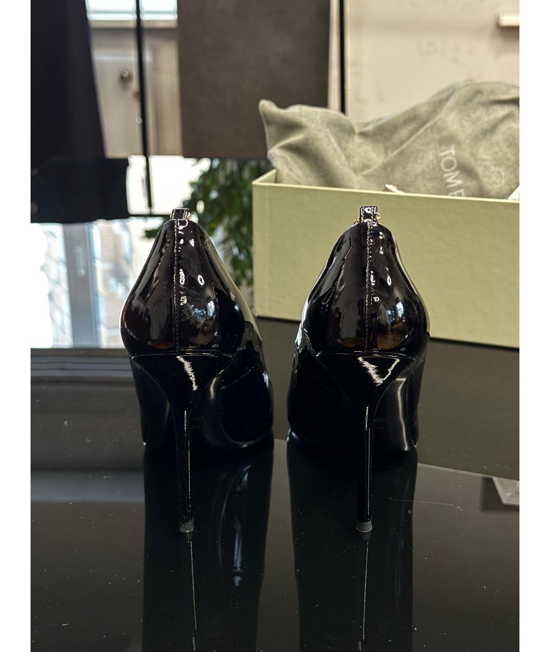 TOM FORD Черные туфли из лакированной кожи, фото 4