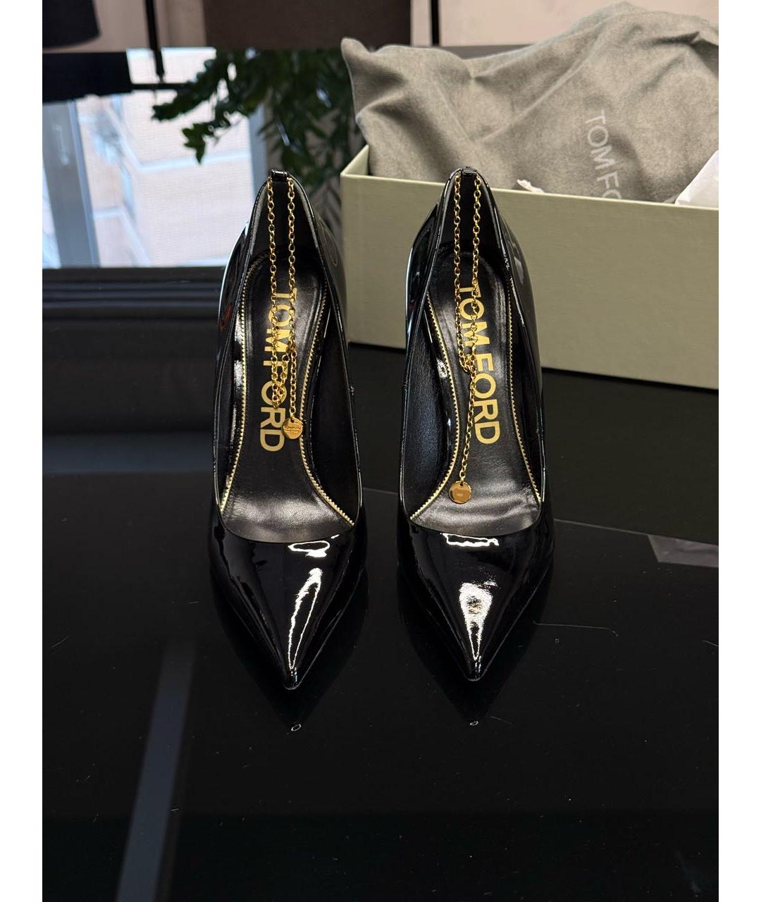 TOM FORD Черные туфли из лакированной кожи, фото 2