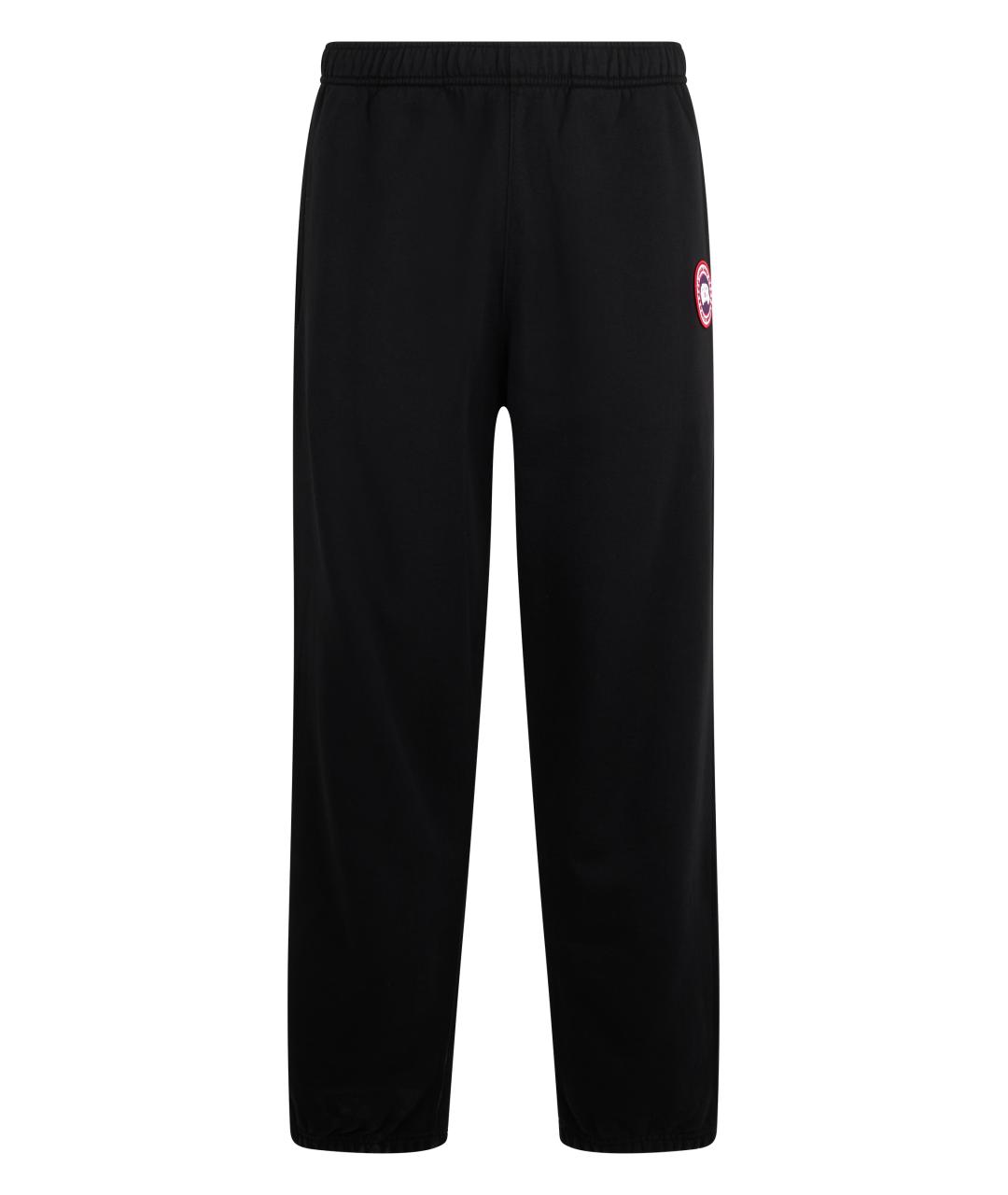CANADA GOOSE Черные хлопковые повседневные брюки, фото 1
