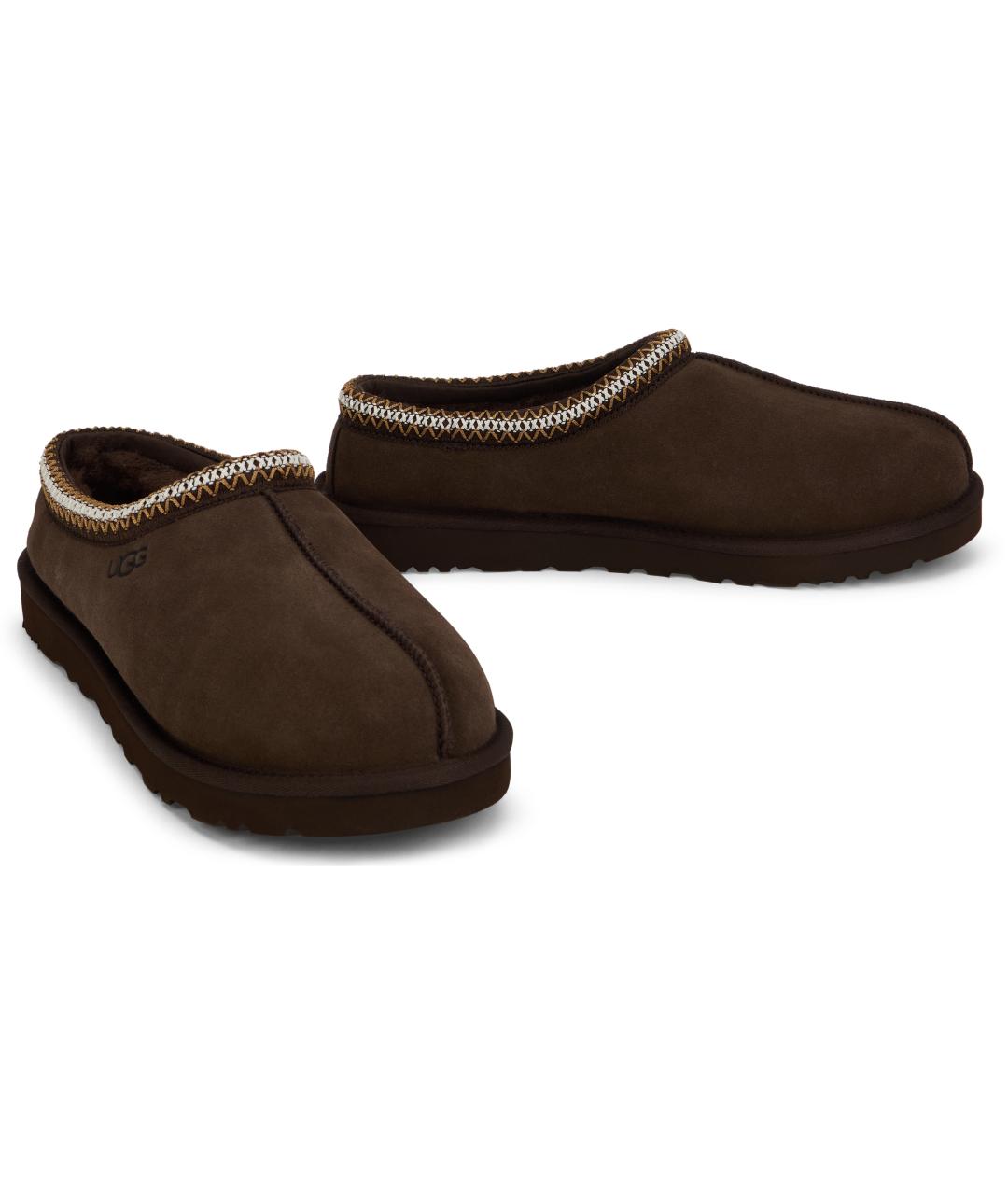 UGG AUSTRALIA Коричневые кожаные низкие ботинки, фото 2