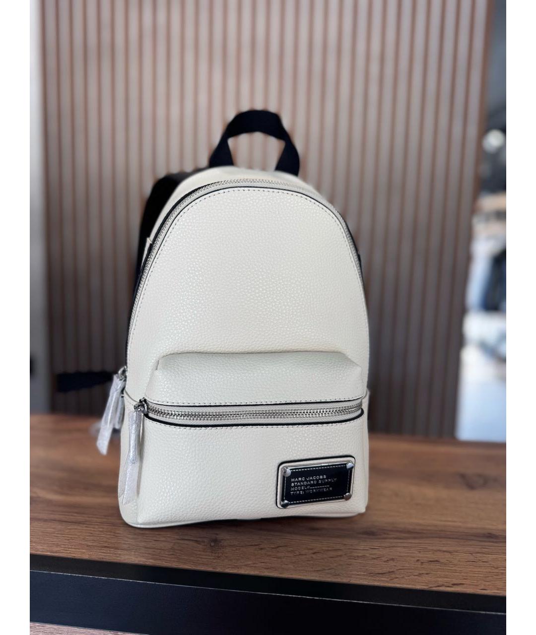 MARC JACOBS Бежевый кожаный рюкзак, фото 5