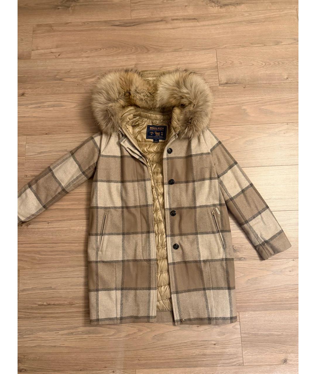 WOOLRICH Бежевое пальто, фото 7