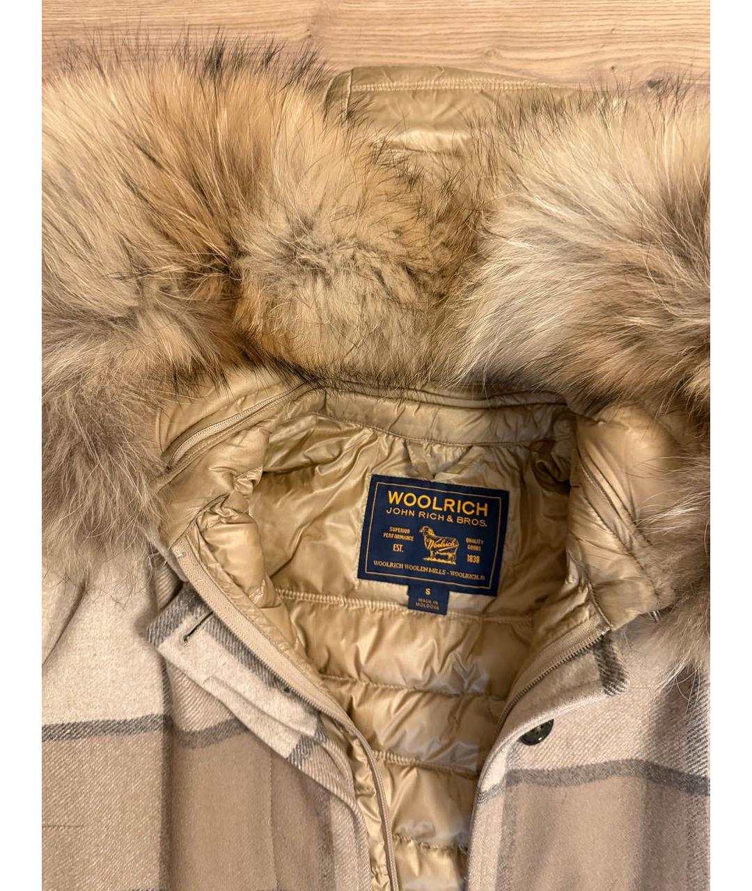 WOOLRICH Бежевое пальто, фото 3