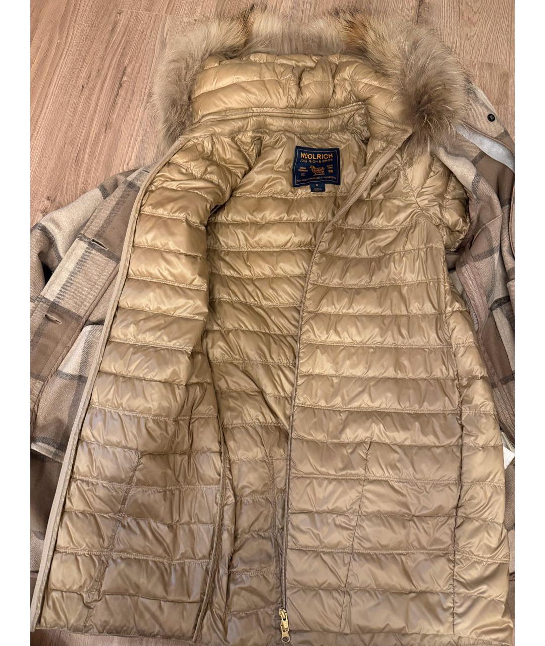 WOOLRICH Бежевое пальто, фото 5