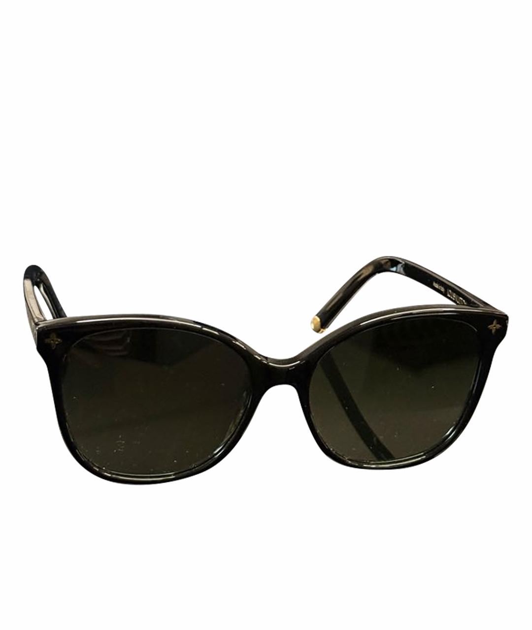 LOUIS VUITTON Черные пластиковые солнцезащитные очки, фото 1