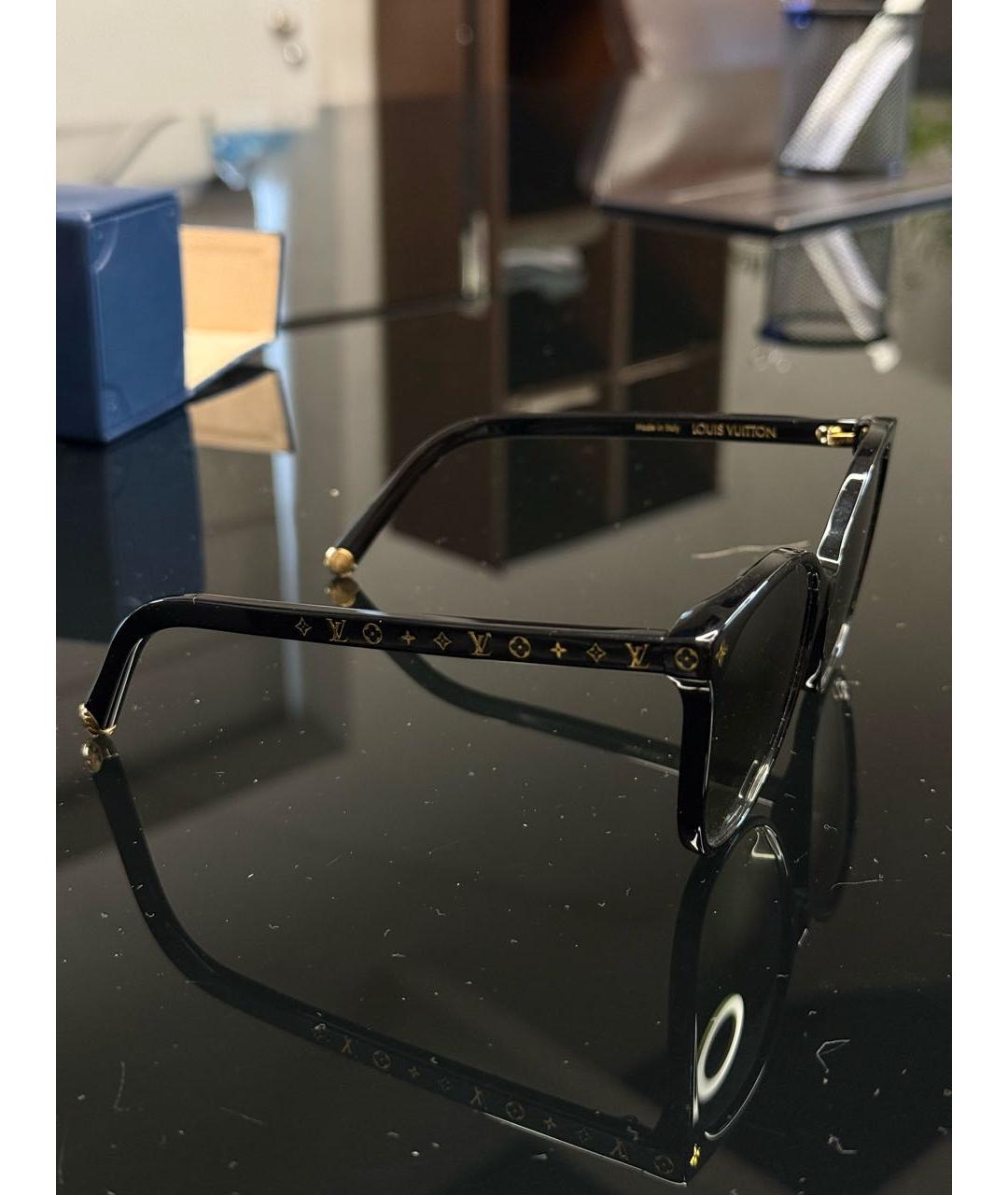 LOUIS VUITTON Черные пластиковые солнцезащитные очки, фото 2