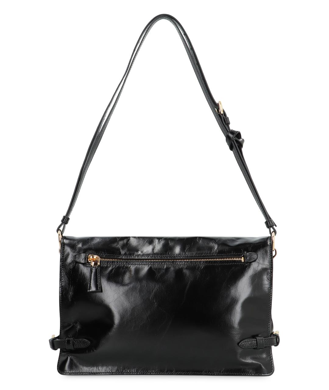 PRADA Черная кожаная сумка через плечо, фото 3