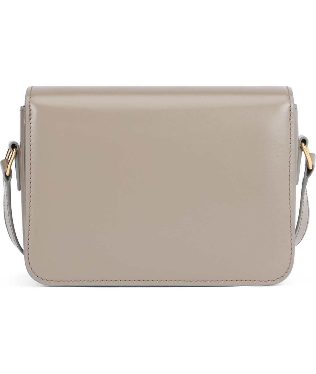 CELINE Серая кожаная сумка через плечо, фото 4