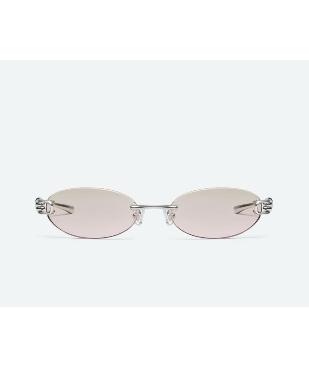 GENTLE MONSTER Коричневые металлические солнцезащитные очки, фото 2