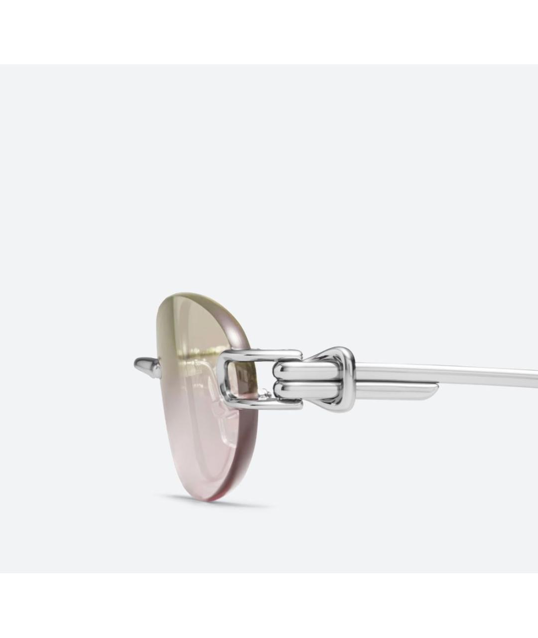 GENTLE MONSTER Коричневые металлические солнцезащитные очки, фото 7