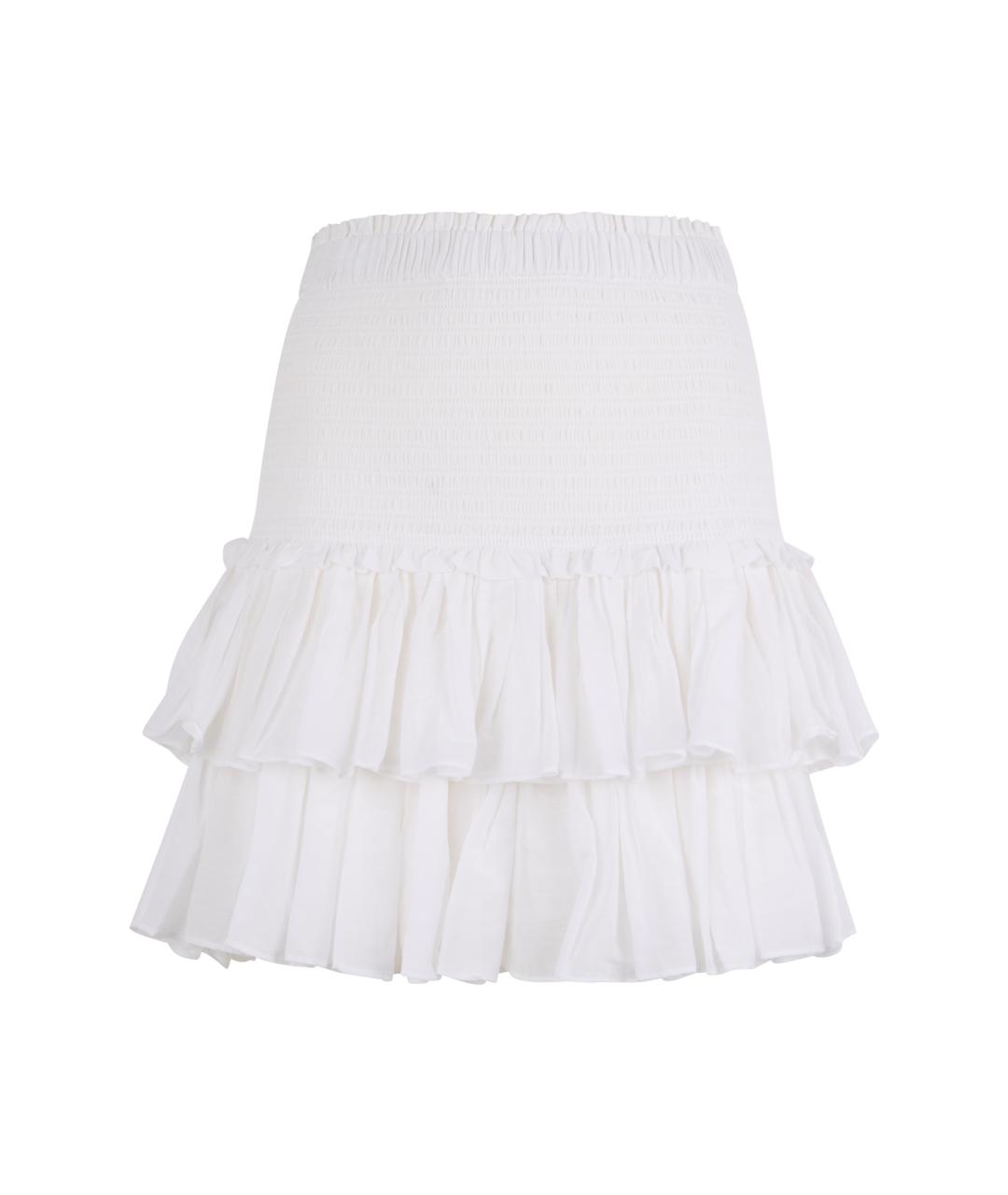 ISABEL MARANT ETOILE Белая хлопковая юбка мини, фото 1