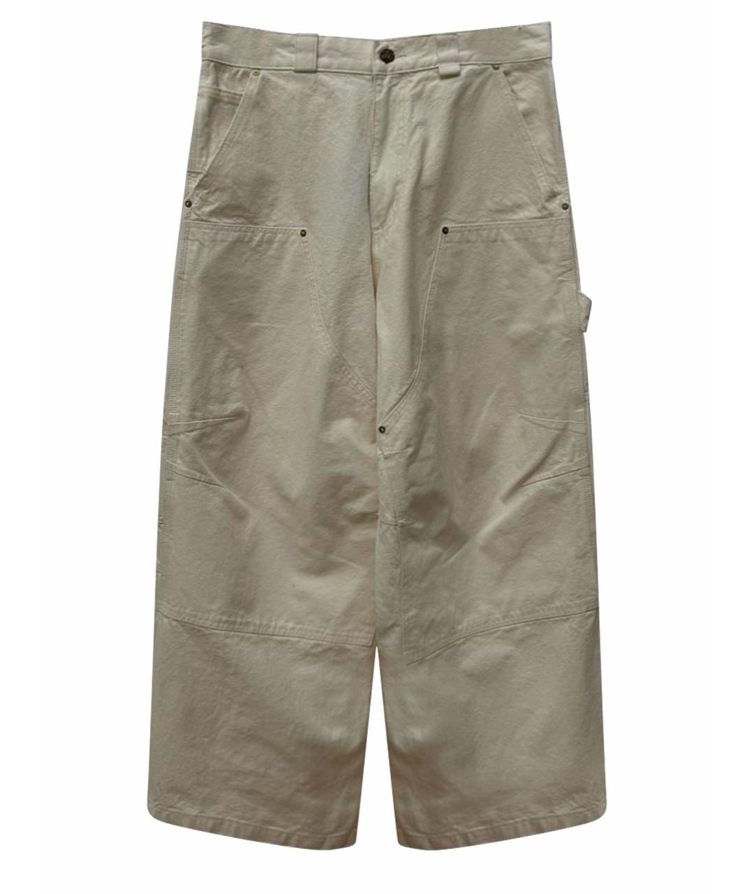 WILLY CHAVARRIA Бежевые хлопковые джинсы, фото 1