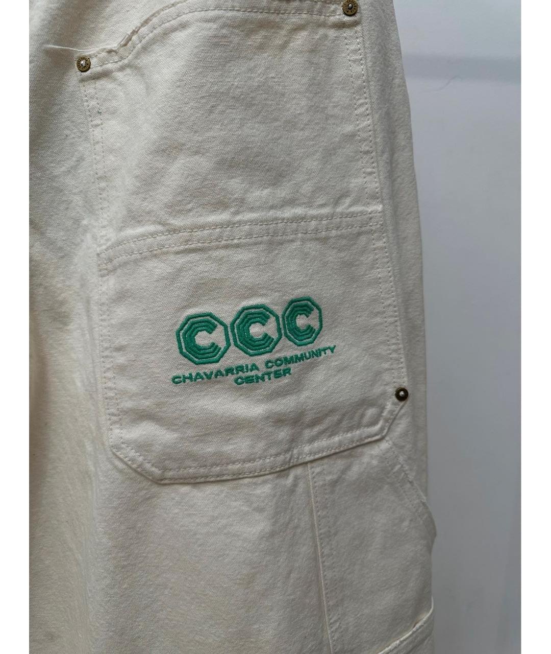 WILLY CHAVARRIA Бежевые хлопковые джинсы, фото 3