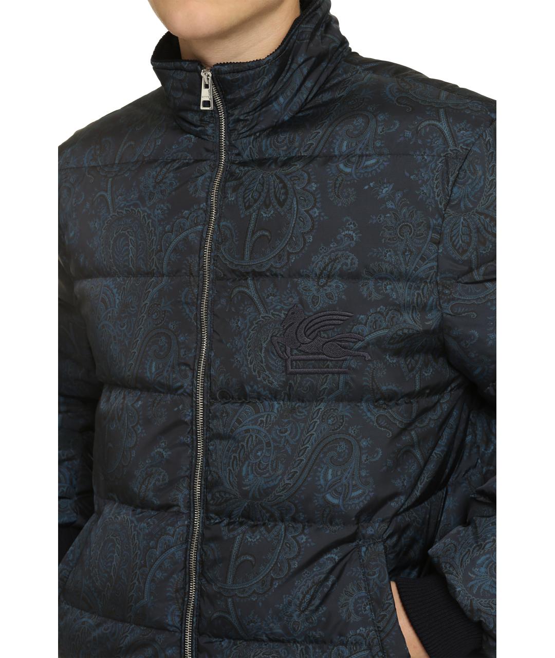 ETRO Синий полиамидовый пуховик, фото 5
