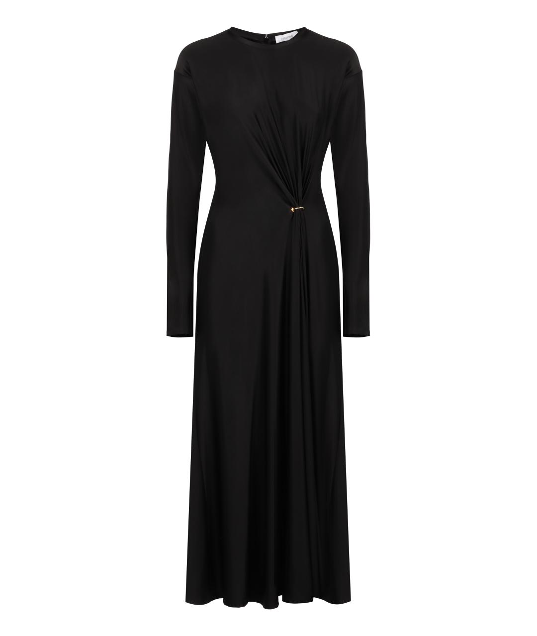 PACO RABANNE Черное вискозное вечернее платье, фото 1