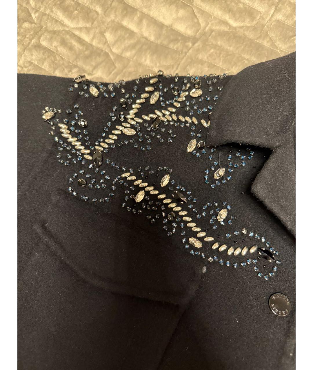 SANDRO Черное шерстяное пальто, фото 3