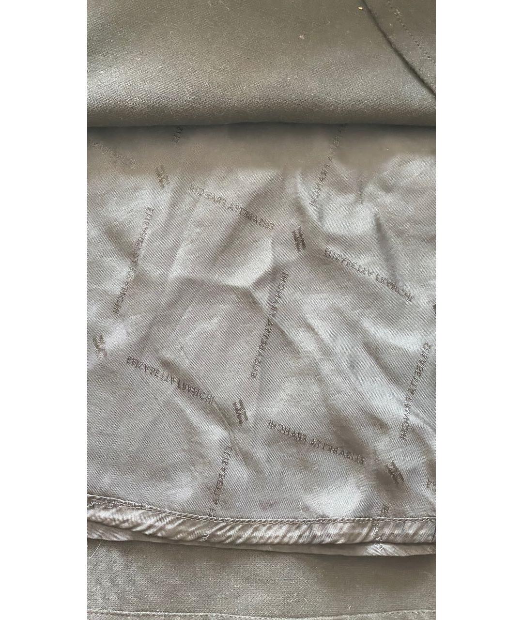 ELISABETTA FRANCHI Черная полиэстеровая юбка мини, фото 6