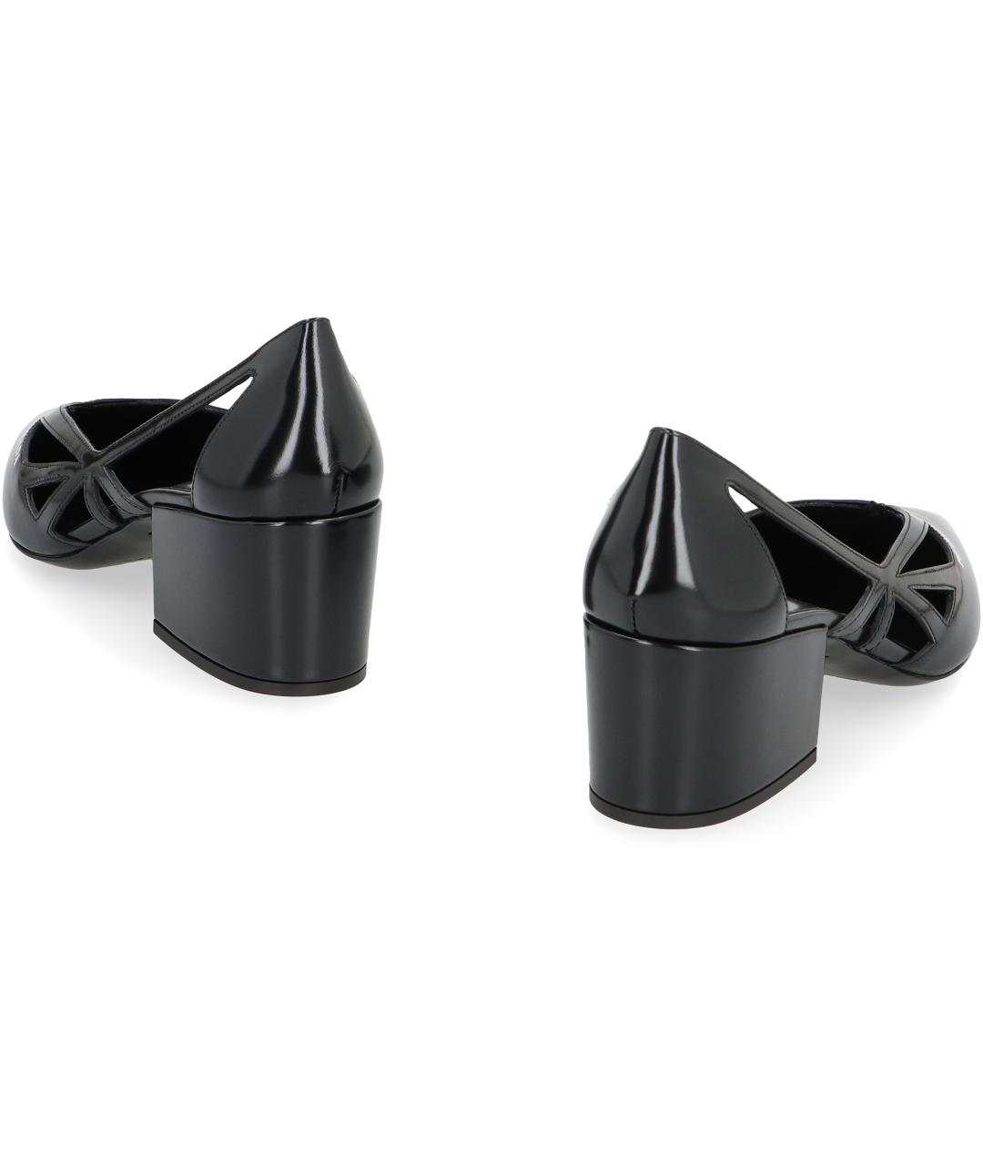 PRADA Черные кожаные туфли, фото 4