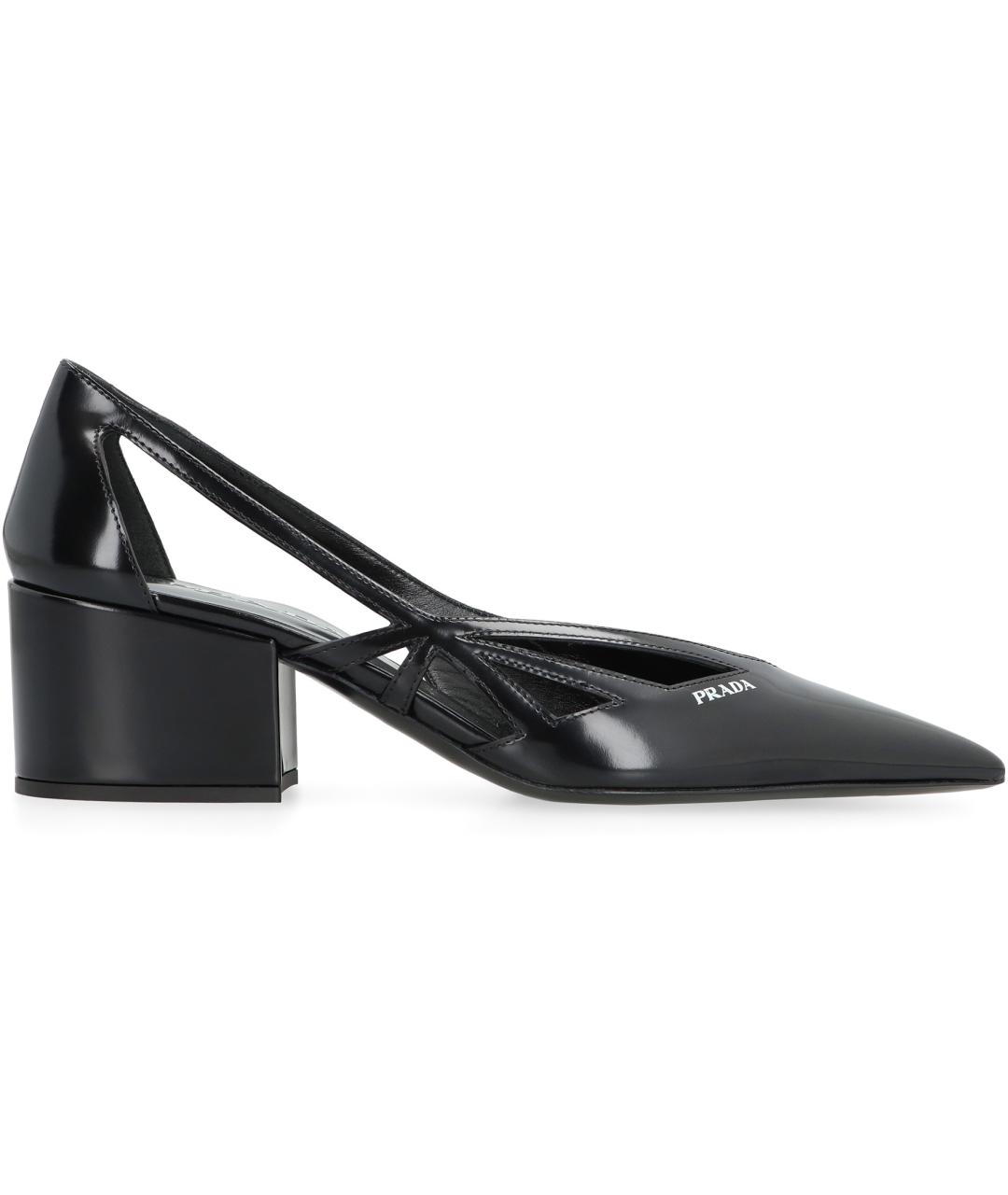 PRADA Черные кожаные туфли, фото 2