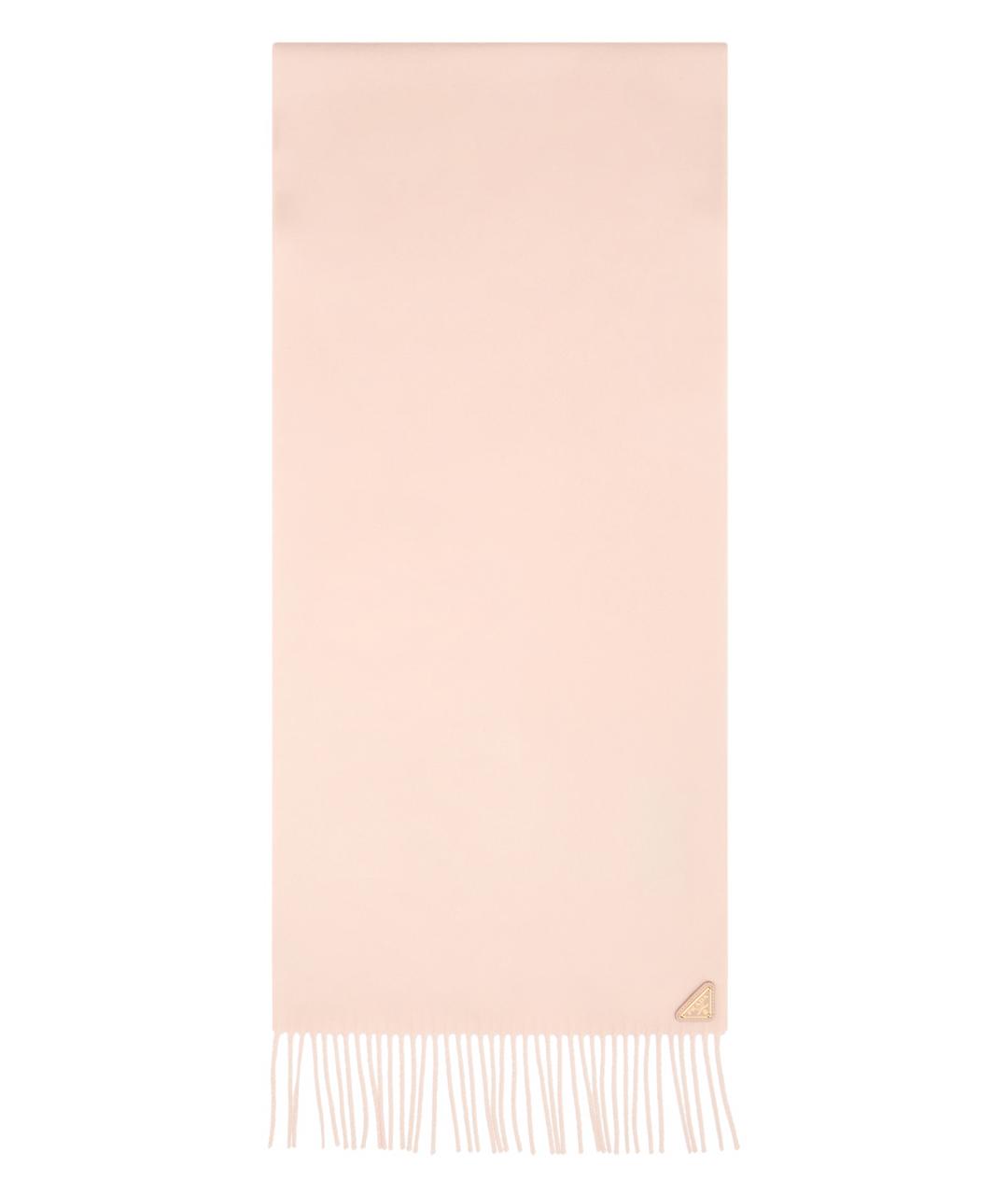 PRADA Розовый шелковый шарф, фото 1