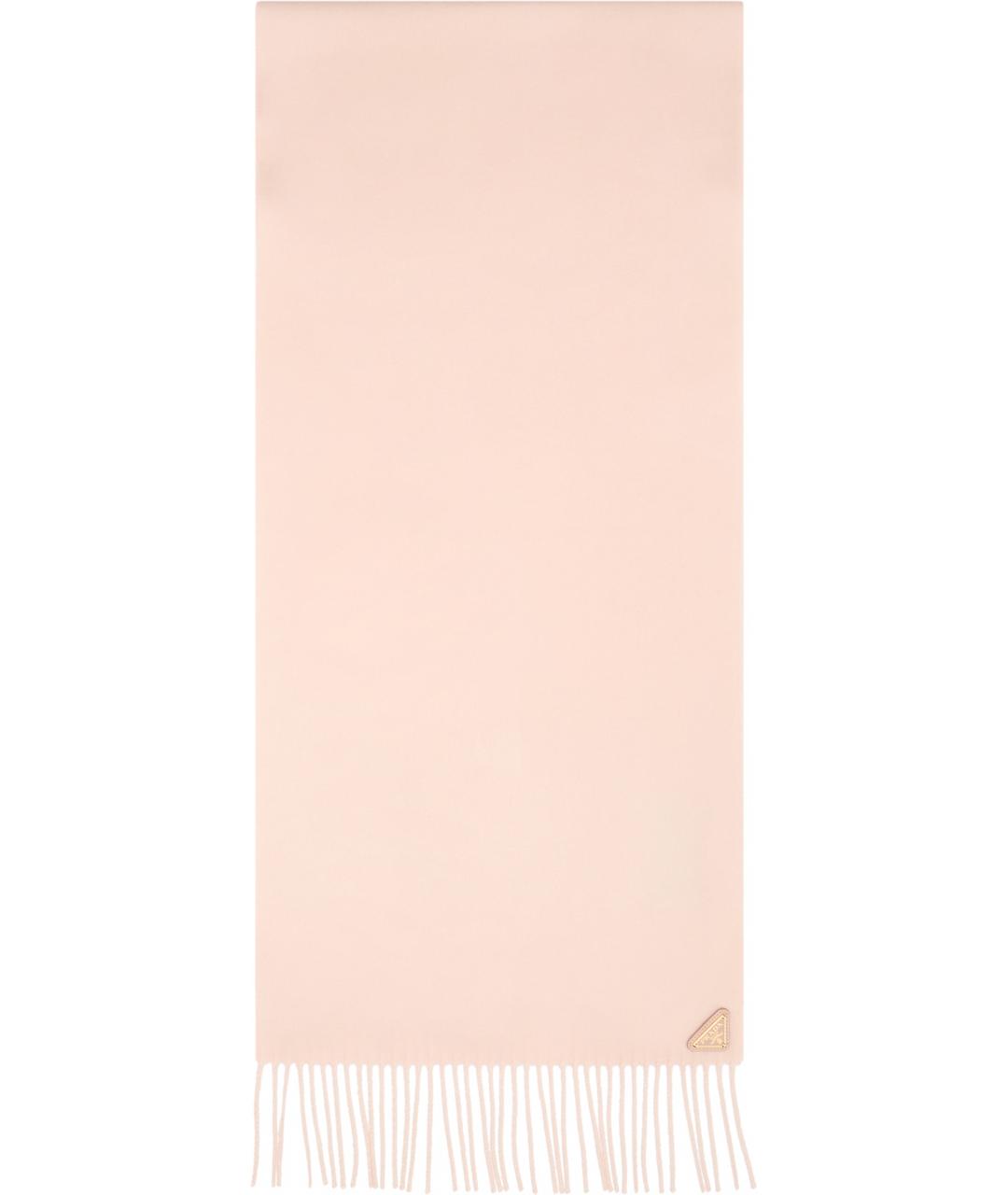 PRADA Розовый шелковый шарф, фото 2