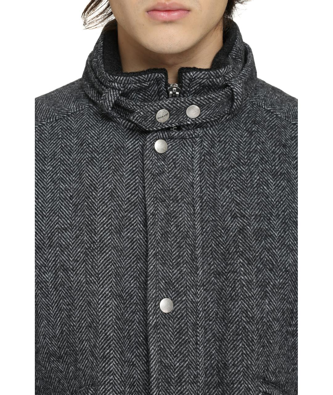 ISABEL MARANT Серая шерстяная куртка, фото 5