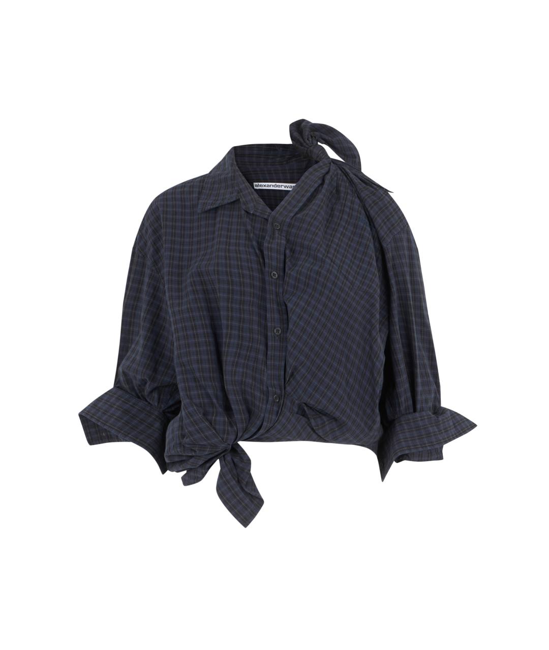 ALEXANDER WANG Синяя хлопковая рубашка, фото 1