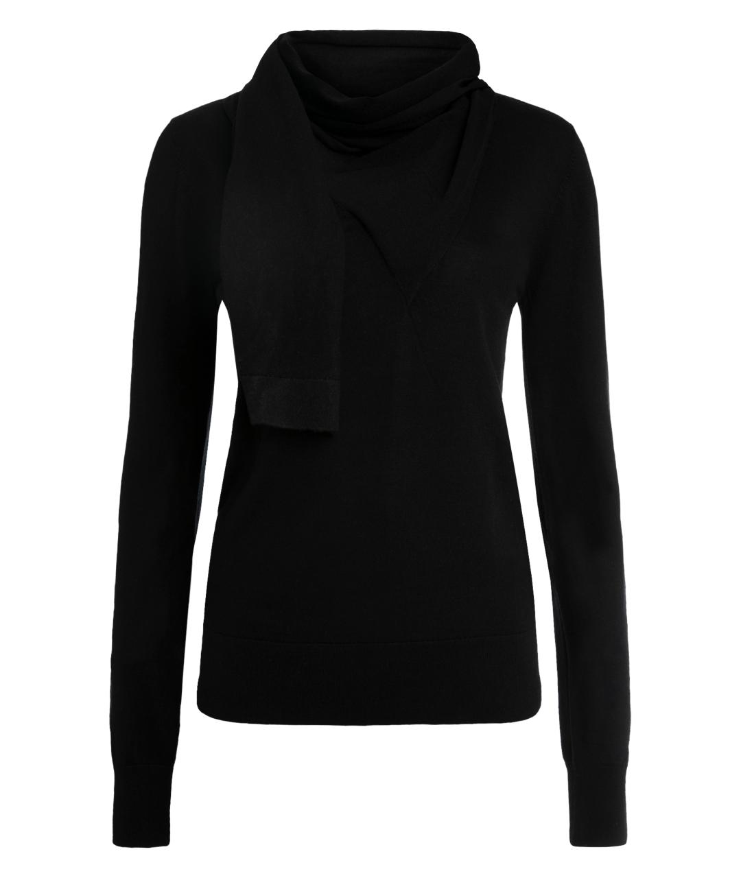 TOTEME Черный шерстяной джемпер / свитер, фото 1