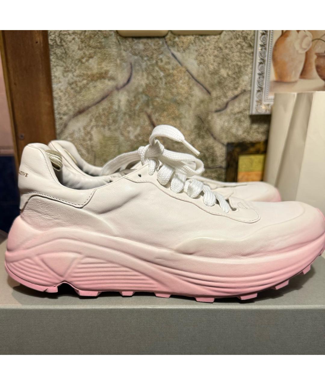 OFFICINE CREATIVE Белые кожаные кроссовки, фото 8