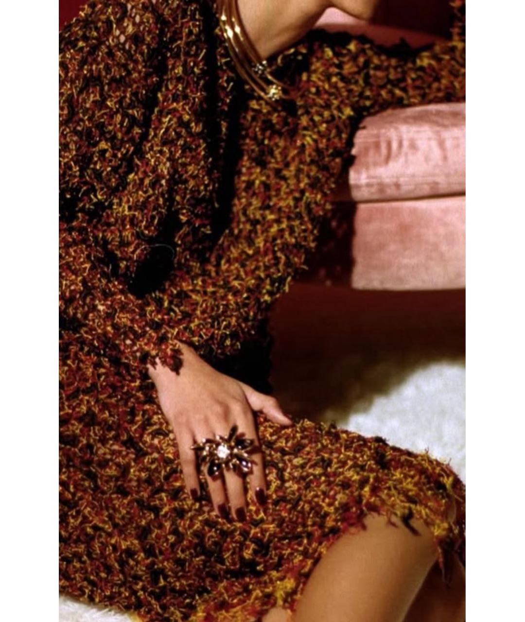 CHANEL Черное металлическое кольцо, фото 2