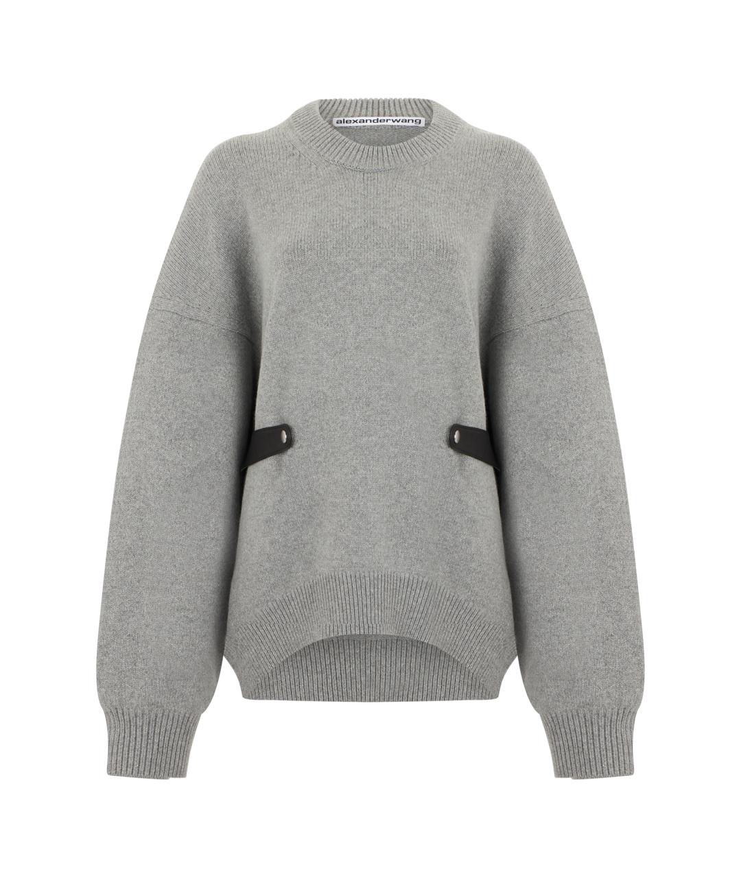 ALEXANDER WANG Серый шерстяной джемпер / свитер, фото 1