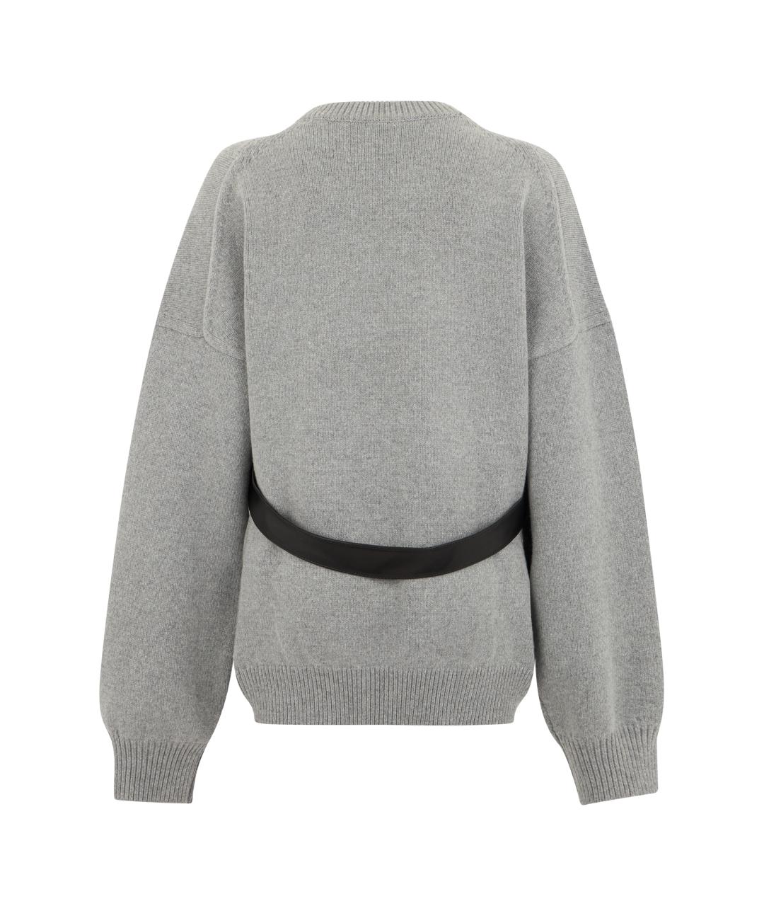 ALEXANDER WANG Серый шерстяной джемпер / свитер, фото 2