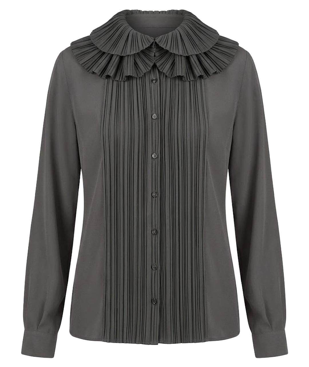 HUGO BOSS Антрацитовая полиэстеровая блузы, фото 1